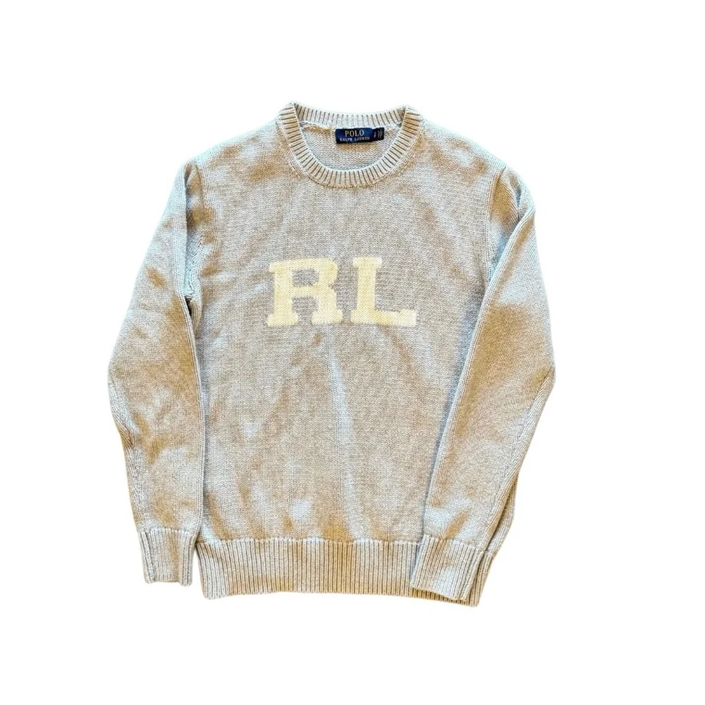 Polo by Ralph Lauren Gray RL Crewneck Sweater